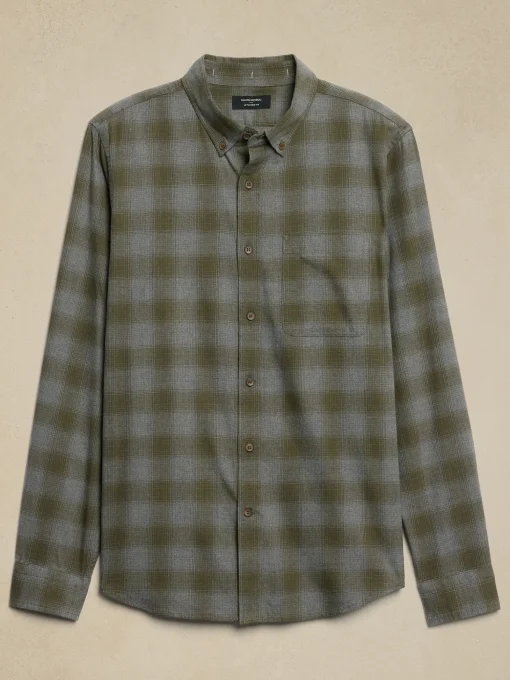 Slim Lightweight Flannel Shirt