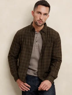 Slim Lightweight Flannel Shirt