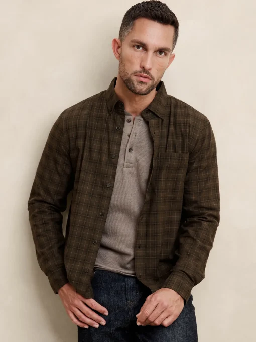 Slim Lightweight Flannel Shirt