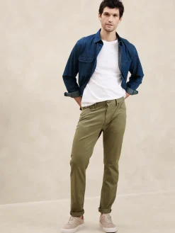 Slim Linen-Blend Five Pocket Pant