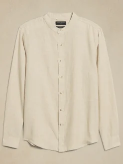 Slim Linen-Blend Shirt