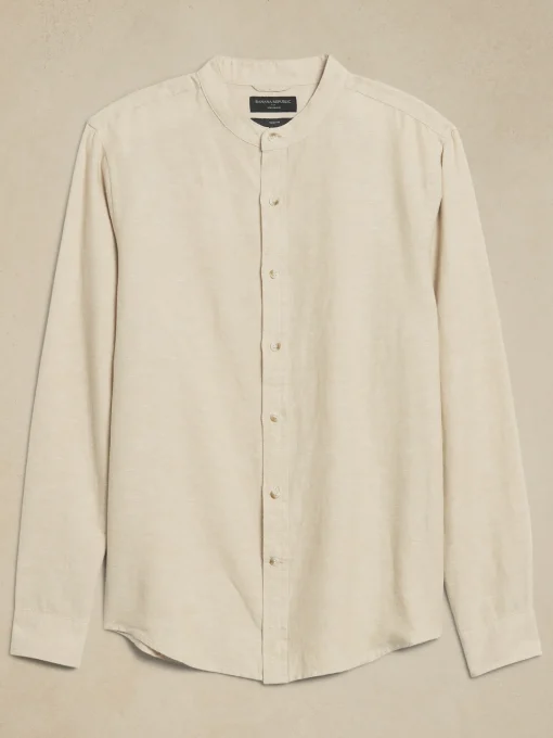 Slim Linen-Blend Shirt
