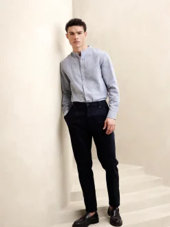 Slim Linen-Blend Shirt