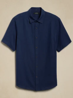 Slim Linen-Blend Shirt