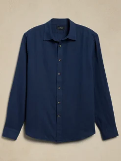 Slim Linen-Blend Shirt