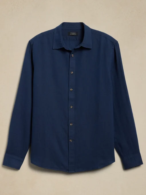 Slim Linen-Blend Shirt