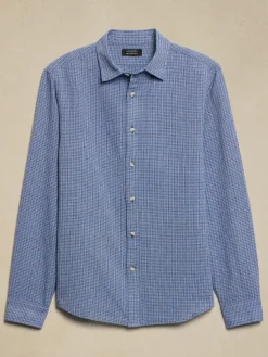 Slim Linen-Blend Shirt