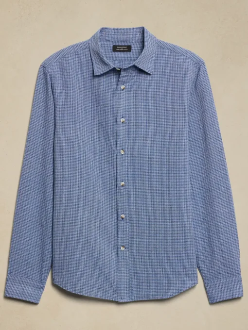 Slim Linen-Blend Shirt