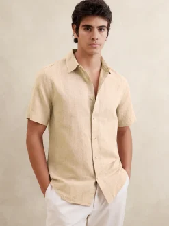 Slim Linen-Blend Shirt