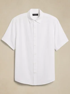 Slim Linen-Blend Shirt