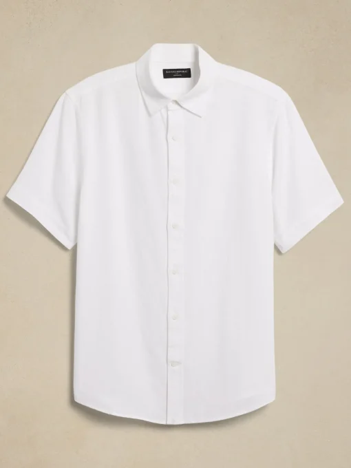 Slim Linen-Blend Shirt