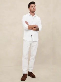 Slim Linen-Blend Shirt