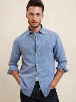Slim Linen-Blend Shirt