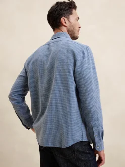 Slim Linen-Blend Shirt