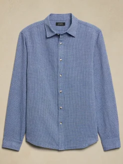 Slim Linen-Blend Shirt