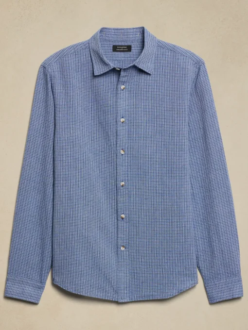 Slim Linen-Blend Shirt