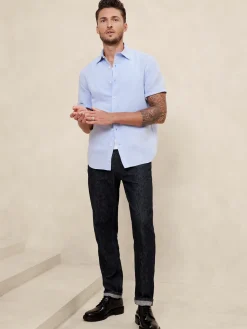 Slim Linen-Blend Shirt