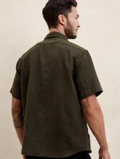 Slim Linen-Blend Shirt
