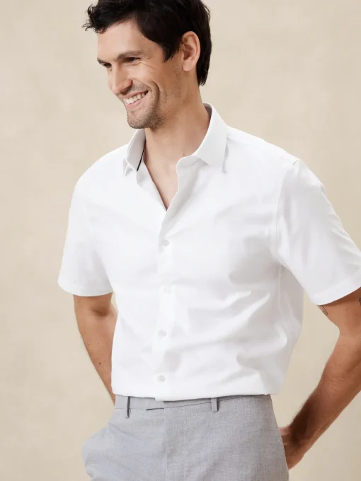 Slim Short Sleeve Dress Shirt