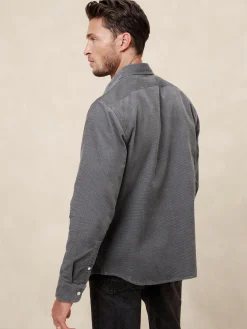 Slim Textured Corduroy Shirt