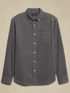 Slim Textured Corduroy Shirt