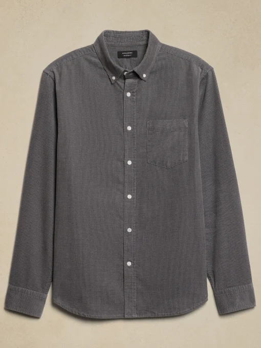 Slim Textured Corduroy Shirt