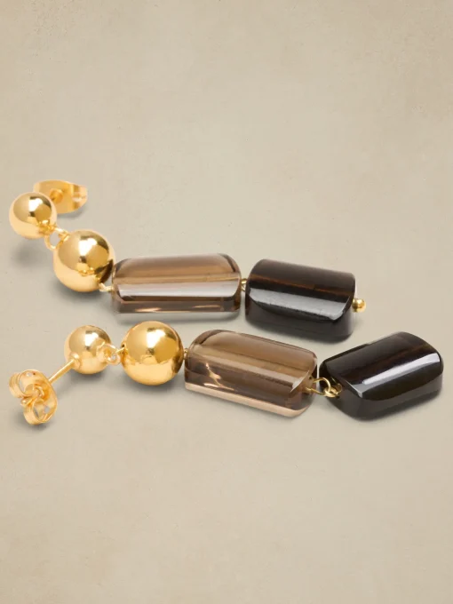 Smoky Quartz Drop Earrings