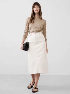 Soft Stretch Boat-Neck T-Shirt
