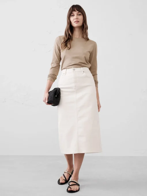 Soft Stretch Boat-Neck T-Shirt