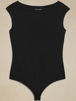Soft Stretch Cap-Sleeve Bodysuit