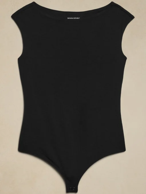 Soft Stretch Cap-Sleeve Bodysuit
