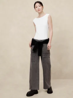 Soft Stretch Cap-Sleeve Bodysuit