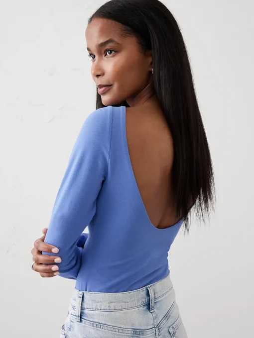 Soft Stretch Open Back Top