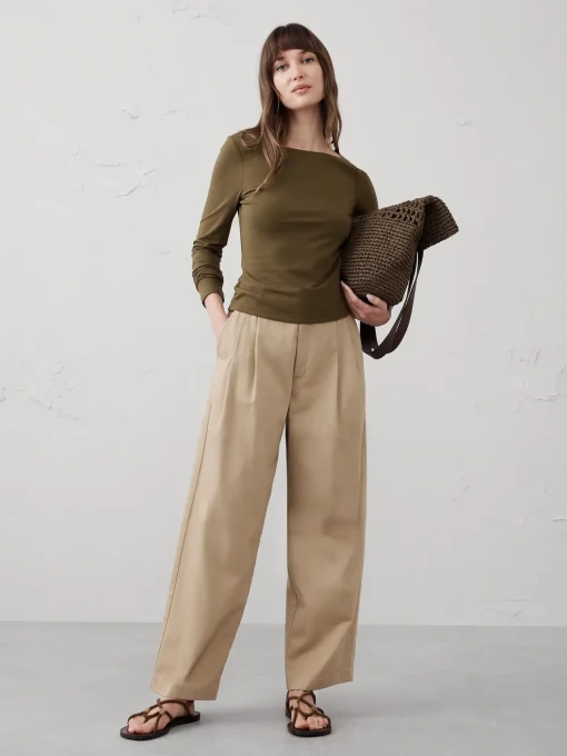 Soft Stretch Open Back Top