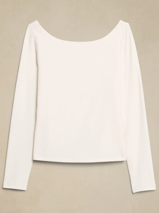 Soft Stretch Open Back Top
