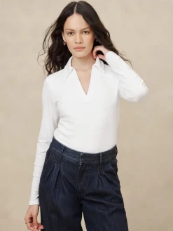 Soft Stretch Polo Top
