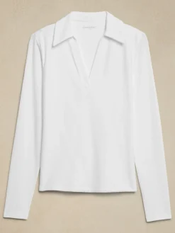 Soft Stretch Polo Top