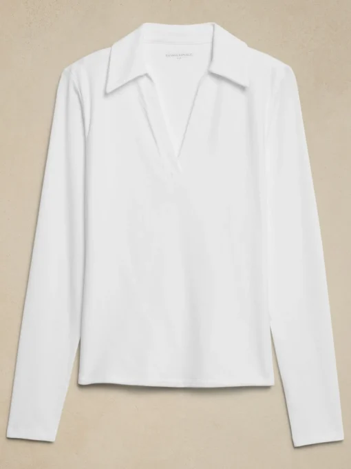 Soft Stretch Polo Top
