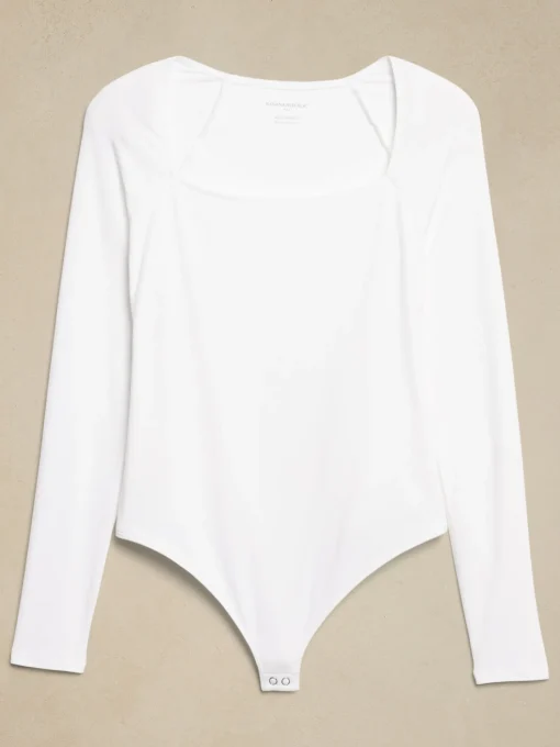 Soft Stretch Square-Neck Bodysuit