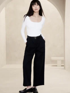 Soft Stretch Square-Neck Bodysuit