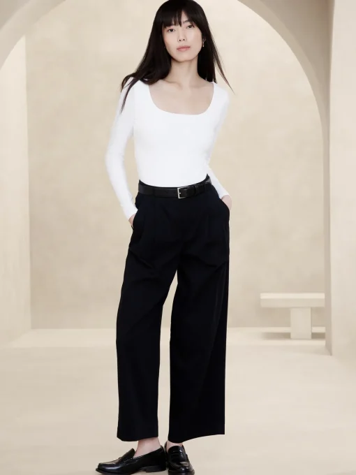Soft Stretch Square-Neck Bodysuit
