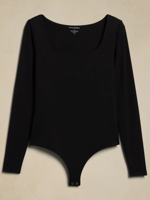 Soft Stretch Square-Neck Bodysuit