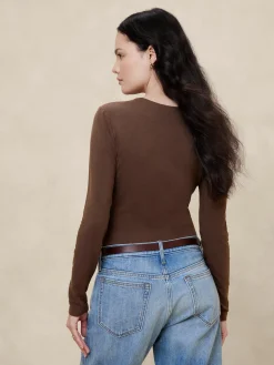 Soft Stretch V-Neck Bodysuit