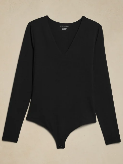 Soft Stretch V-Neck Bodysuit