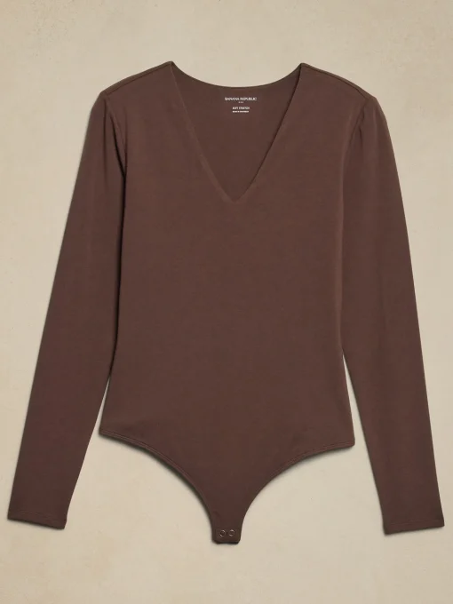 Soft Stretch V-Neck Bodysuit