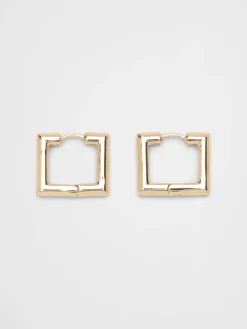 Square Huggie Earrings