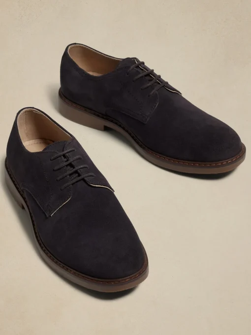 Suede Casual Derby Shoe