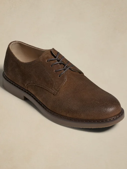 Suede Casual Derby Shoe