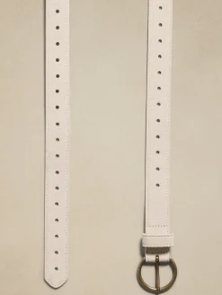 Suede Round Buckle Belt