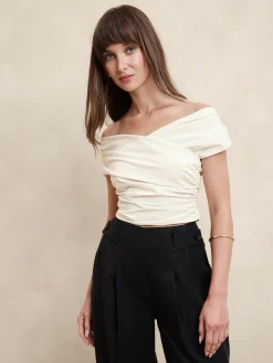 Taffeta Cropped Top